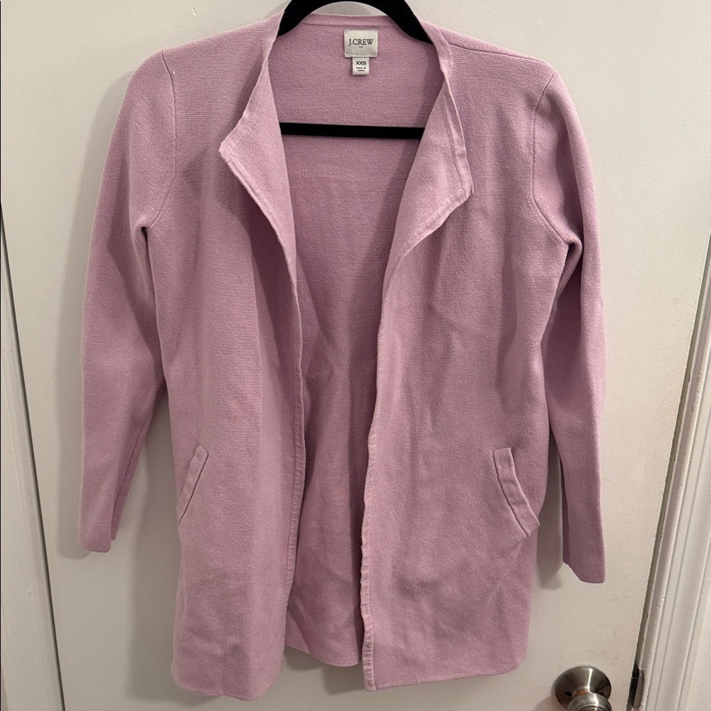 J. Crew Lilac Open Cardigan XXS